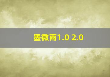 墨微雨1.0 2.0